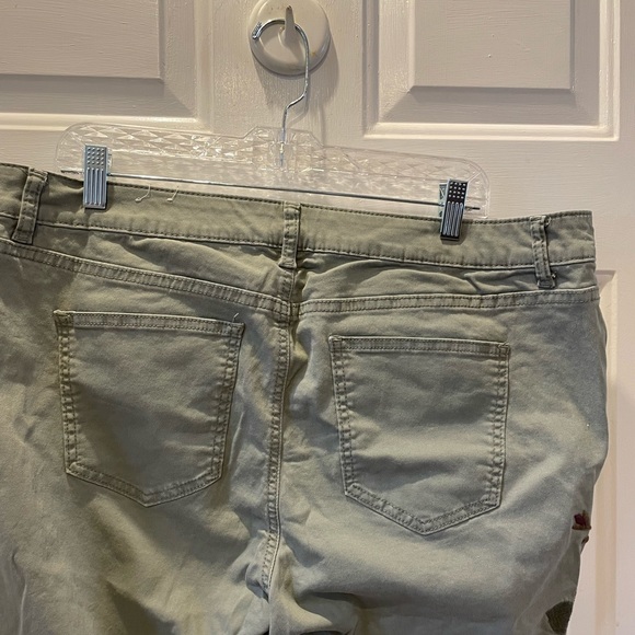 Light Olive Jeans Size 16W Cotton - Picture 4 of 4